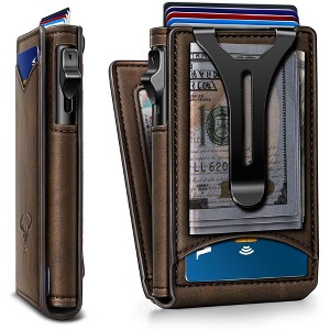 Generic Men Wallet,Money Clip Wallet Slim For Gift Men 9Cards-Metal Credit Card Case - 1 of 4