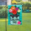 Evergreen Indoor Outdoor Welcome Y'all Bundle Set of 4 - Garden Flag stand and Flag, Sassafras Doormat Frame and Sassafras Insert - 3 of 4