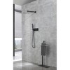ALEXOUN  Matte Black Shower Faucet Set Shower System 10 Inch Rainfall Shower Head with Handheld Sprayer Bathroom Luxury Rain Mixer Combo Set - 2 of 4