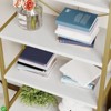 Arched 5-Tier Bookshelf, Tall Bookcase for Books, CDs, and Decor, Home Office or Bedroom/Living Room Display Shelf - 3 of 4