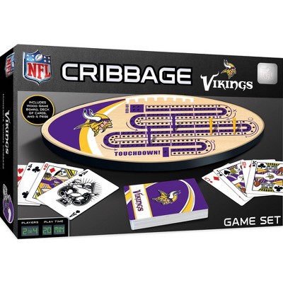 Green Bay Packers vs. Minnesota Vikings Football Cribbage Board