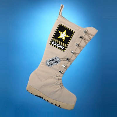 Kurt S. Adler 19" U.S. Army Combat Boot "Army Strong" Christmas Stocking