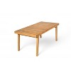 Gulches 69" Acacia Wood Outdoor Dining Table with Slatted Top, 300 lbs Capacity, Natural Color, 69" W x 34.75" D x 29.5" H - 3 of 4