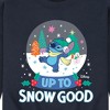 Men's - Lilo and Stitch - Up To Snow Good Graphic Fleece Sweatshirt - 2 of 4