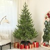 HOMCOM 7.5ft Artificial Sparse Christmas Tree with Steel Stand and 2901 Tips for Home Office Holiday - 3 of 4