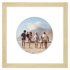 Americanflat Picture Frame with Oval Mat Insert and Shatter-Resistant Glass - Signature Collection - Photo Frame for Wall Display - 1 of 4