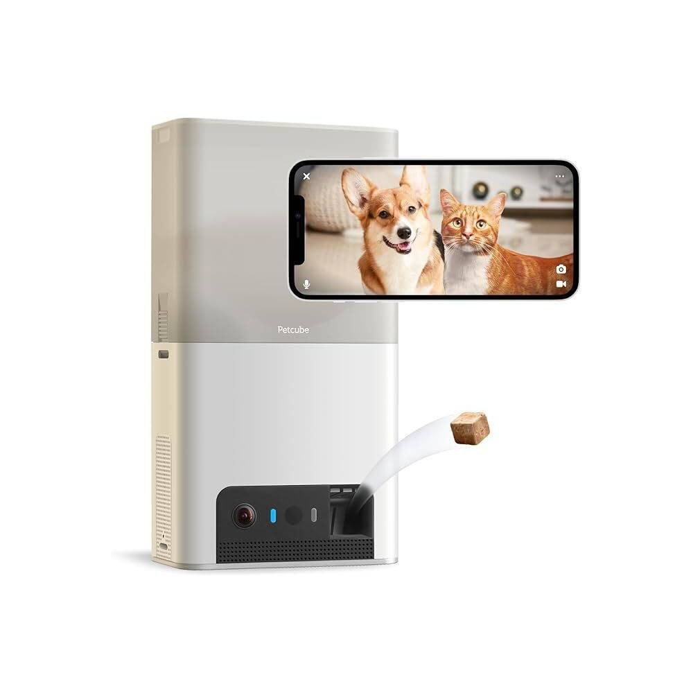 Photos - Surveillance Camera Petcube Bites 2 Lite Interactive WiFi Pet Monitoring Camera with Phone App and Treat Dispenser 