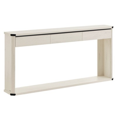 VASAGLE Console Table, 63 Inches Sofa Table, Narrow Entryway Table, Entry Table with 3 Drawers, Bottom Shelf, Metal Corners