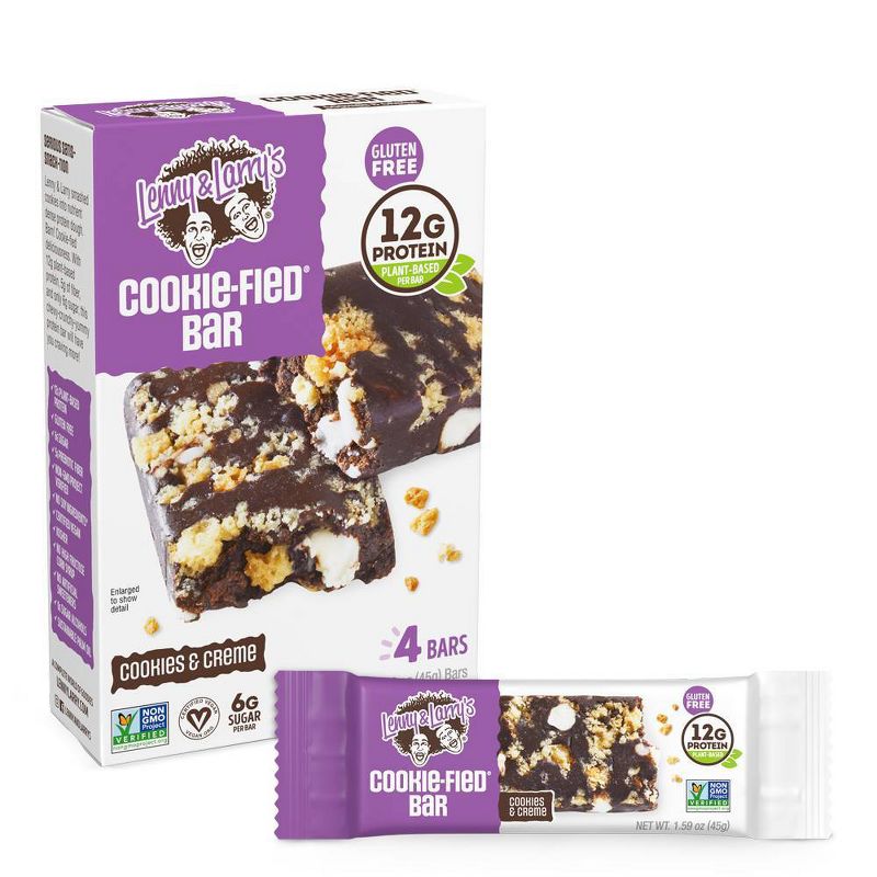 Lenny & Larry's The Complete Cookie-fied Bar  - Cookies & Creme, 1 of 8
