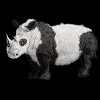 Men's Design By Humans The Wild Pandanoceros By CrazedGraphics T-Shirt - 2 of 2