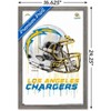 Trends International NFL Los Angeles Chargers - Drip Helmet 20 Framed Wall Poster Prints - 3 of 4