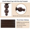 Sapphtopaz Retro Coffee Table with Storage Drawer Rectangular Wooden Center Table with Solid Wood Gourd-Shaped Legs Coffee Bar for Living Room - 4 of 4