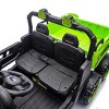 TopComfy Baby Walkers Two Seater Kids Ride On Dump Truck With Four Wheel Drive Kids Toy Kids Fun Gift for Kids, Green, 51.97"*23.23"*12.4" - 3 of 4