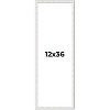 PosterPalooza | Panoramic Textured White Picture Frame - UV Acrylic, Foam Board Backing, Hanging Hardware - 2 of 4