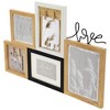 Northlight Wooden "Love" Wall Collage Photo Frame - 20.75" - Beige and Black - 4 of 4