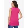 Woman Within Plus Size Sleeveless Polo Tunic - 3 of 4