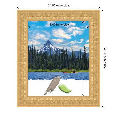 Trellis Gold 18x22 Wood Picture Frame