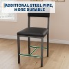 Coucheta 44.5" Dining Table Set for 4 - Kitchen Table with 2 Upholstered Chairs & Bench, Space-Saving, Easy Assembly - 4 of 4
