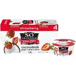 So Delicious Dairy Free Strawberry Coconut Milk Yogurt - 4ct/5.3oz Cups