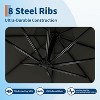 10FT Offset Cantilever Umbrella - 8-Rib Sun Shade, Push Button Tilt & Waterproof UV Protection - 4 of 4