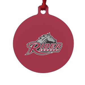 Rider University Primary Logo Aluminum Holiday Christmas Tree Ornament - 1 of 4