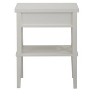 Airsurfer Compact White Nightstand Modern Two-Tier Nightstand Bedroom Furniture for Bedroom Organization - 4 of 4