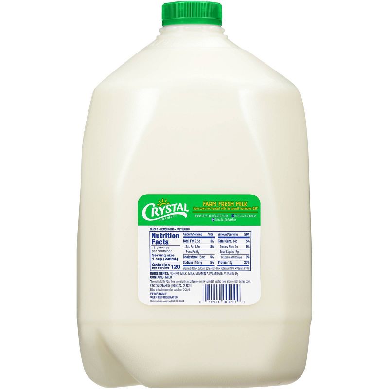 Crystal Creamery 1% Milk - 1gal, 3 of 5