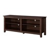 58" MDF Classic Open-Storage TV Stand with Adjustable Shelves, Cord Management, and Textured Laminate for Living Room and Bedroom - 4 of 4