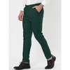 Lars Amadeus Men's Dress Striped Slim Fit Flat Front Business Trousers - 2 of 4