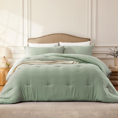 BAGOKIE 2/3PCS Comforter Set with Comforter & Pillowcases