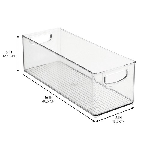 iDESIGN 16"x6"x5" Kitchen Binz Clear