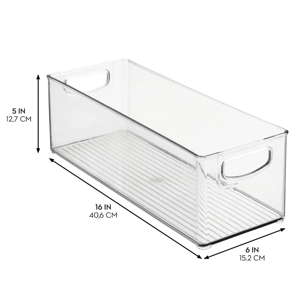 iDESIGN 16"x6"x5" Kitchen Binz Clear