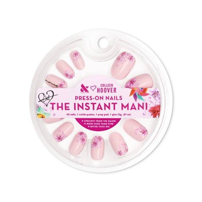 Olive & June Press-On Fake Nails - S Round - Blooming Lily - 42ct
