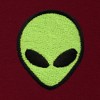 Dalix Alien Embroidery Relaxed Hoodie Soft Fleece Sweatshirt Drawcord Fit Lounge Mens - 2 of 4