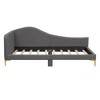 YOOCOZZ Linen Upholstered Wood Daybed with Backrest and Armrest - 2 of 4