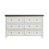VANIRROR Farmhouse 6 Drawers Dresser for Bedroom, Rustic Wooden Chest of Drawers with Storage Organizer for Living Room, Hallway, Clothes Storage - 2 of 4
