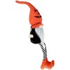Northlight Gnome with Dangling Legs and Witch Shoes Halloween Figure - 22" - Orange and Black - 3 of 4