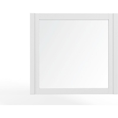 Alpine Furniture Stapleton Mahogany and Veneer Dresser Mirror, White