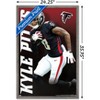 Trends International NFL Atlanta Falcons - Kyle Pitts 21 Framed Wall Poster Prints - 3 of 4