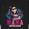 Men's Disney Imelda Mama Knows Best Graphic Fleece Sweatshirt - Black - Small - 2 of 4