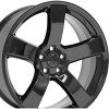 OE Wheels LLC DG12-20080-5115-24B Black Wheel Painted (20 x 8. inches /5 x 115 mm, 24 mm Offset) - 3 of 3