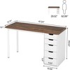 JUJABU 47-Inch Computer Desk with 5 Drawers, Home Office Storage, Modern Simple Small Space Study Writing Table - 3 of 4