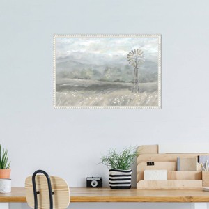 Amanti Art Country Meadow Windmill by Cynthia Coulter Framed Wall Art Print - 1 of 4