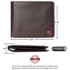 Alpine Swiss RFID Mathias Mens Wallet Deluxe Capacity Passcase Bifold With Divided Bill Section Camden Collection Comes in a Gift Box - 4 of 4
