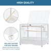 Garvee Pet Products Clear View Glass Bird Cage Crystal Palace for Small Birds - White Frame - 4 of 4