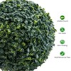 Artificial Topiary Ball Tree, Faux 3 Ball Boxwood Topiary Tree in Pot, Faux Shrubs Green Plant, Artificial Plant for Home Decor Indoor Outdoor - 3 of 4