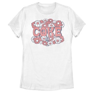 Women's Coca Cola Unity Floral Logo T-Shirt - 1 of 4