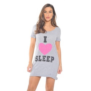 Just Love Sleep Dress for Women - Sleeping Dorm Shirt - Ladies Nightshirt - Nightgown Sleepwear - 1 of 3