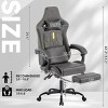 Gaming Chair with Massage Lumbar Support & Footrest,Adjustable Height Ergonomic Racing Style Computer Chair-The Pop Home - 4 of 4