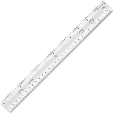 Universal Clear Plastic Ruler Standard/Metric 6 59025